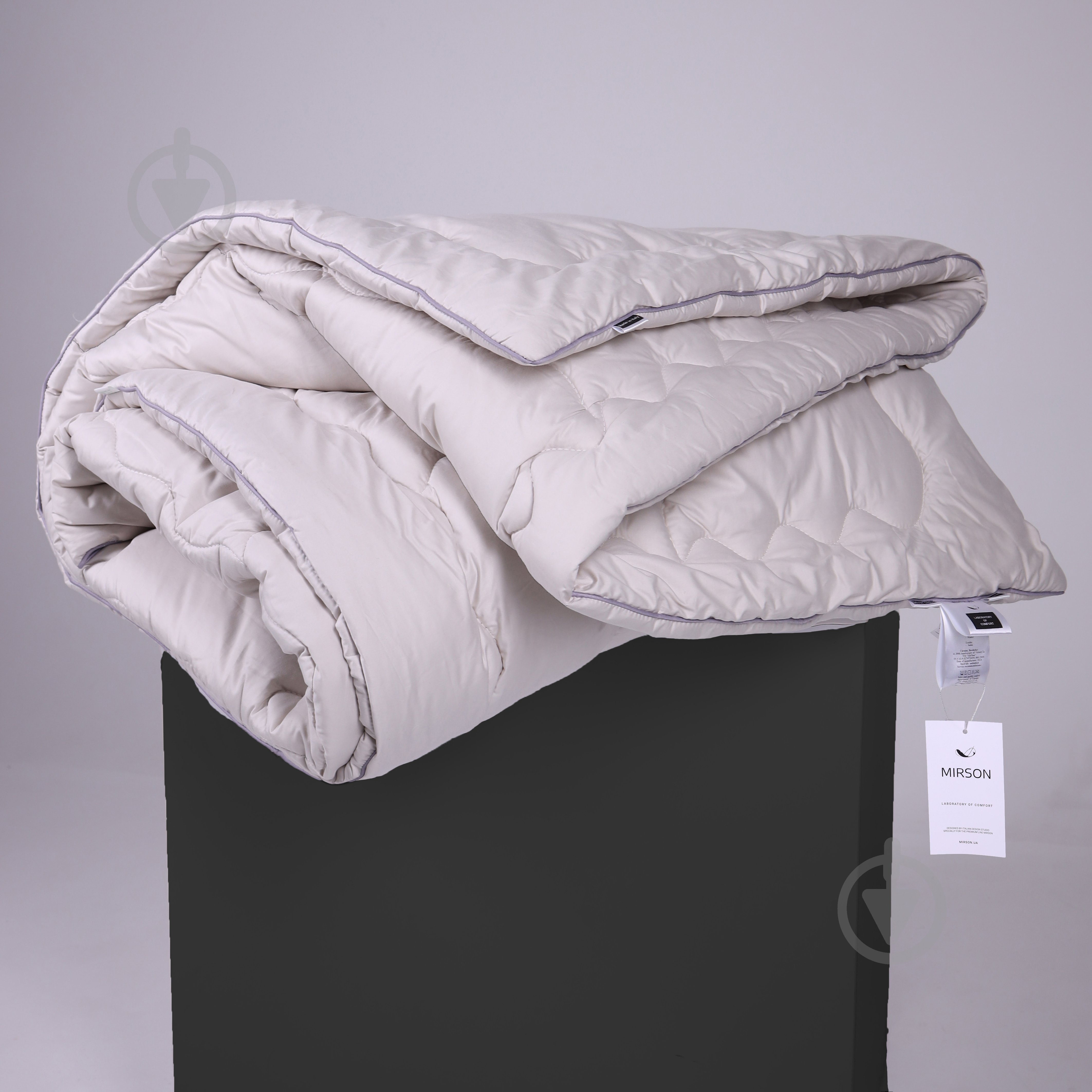 Одеяло бамбуковое №1028 Silver Cloud зима 172x205 см MirSon серебряный - фото 5