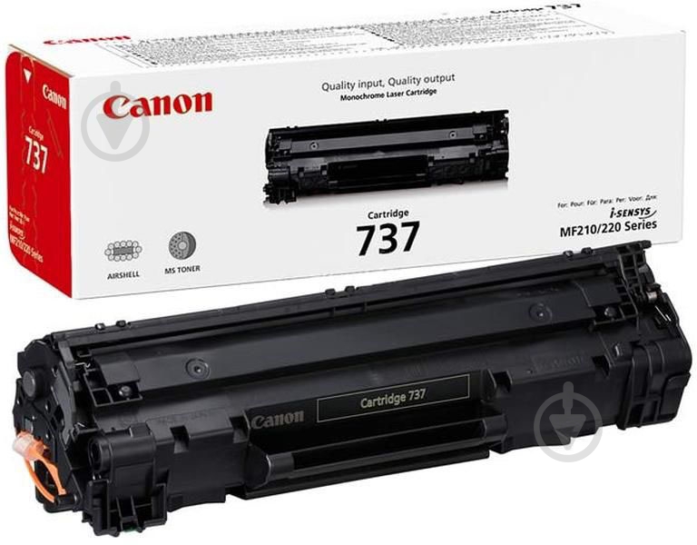 Картридж Canon 737 Black чорний/ black - фото 1