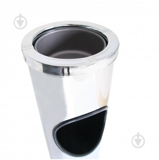 Урна-пепельница Axentia 10 л хром 251195 - фото 4