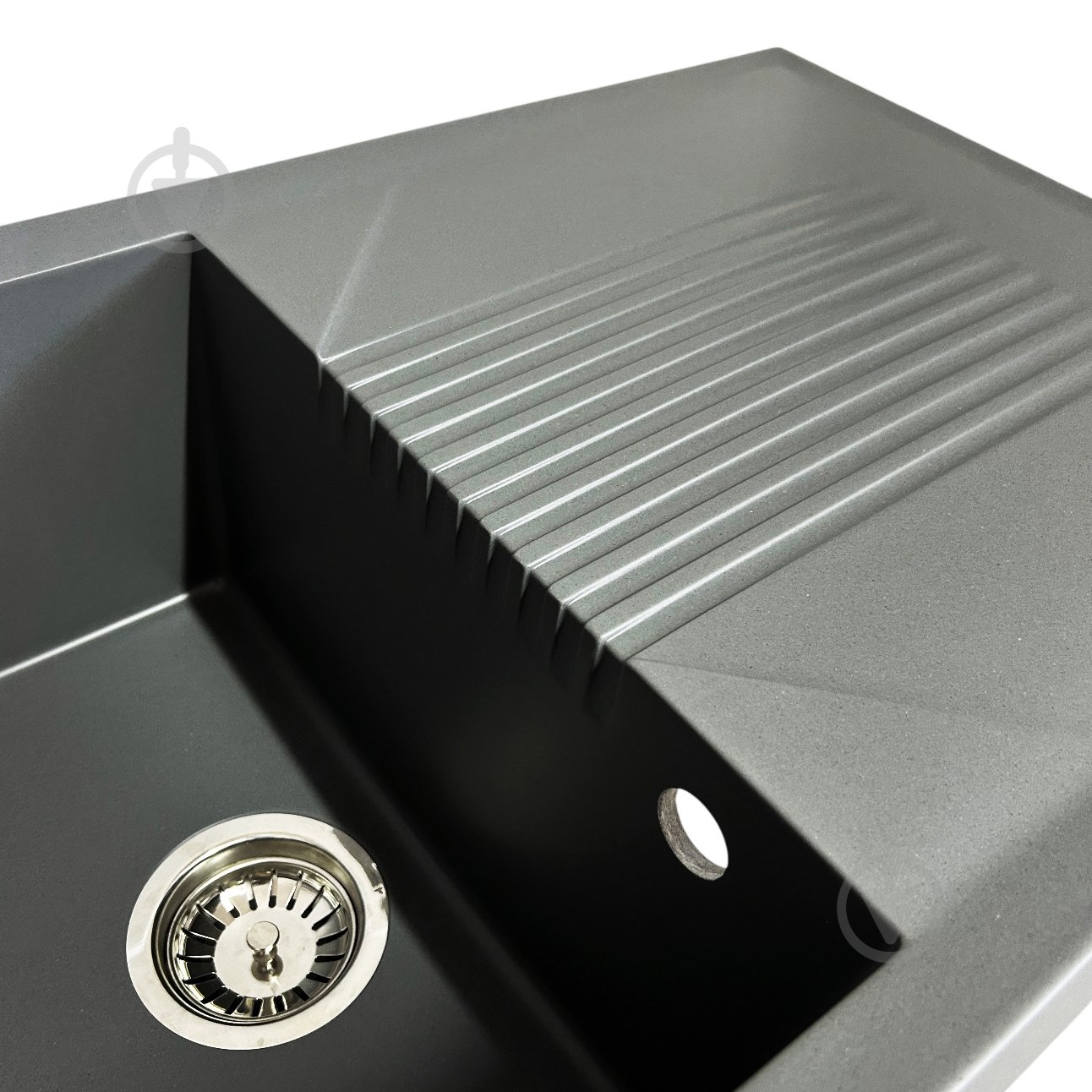 Мойка для кухни ScandiSPA Hygge 850 серый с сифоном - фото 4