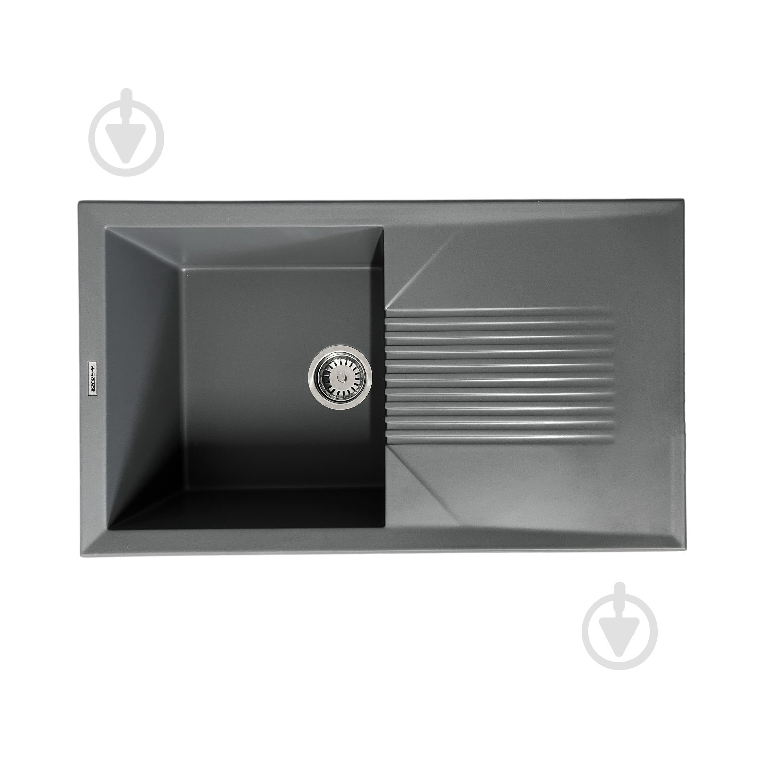 Мойка для кухни ScandiSPA Hygge 850 серый с сифоном - фото 1