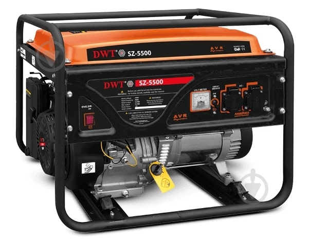 Генератор бензиновый DWT 5 кВт / 5,5 кВт 230 В SZ-5500 - фото 1