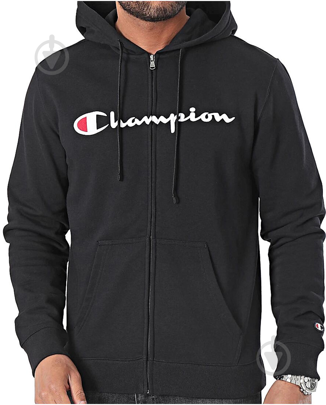 Джемпер Champion 219829-kk001/nbk р.2XL черный - фото 1 Джемпер Champion 219829-kk001/nbk р.2XL черный - фото 1