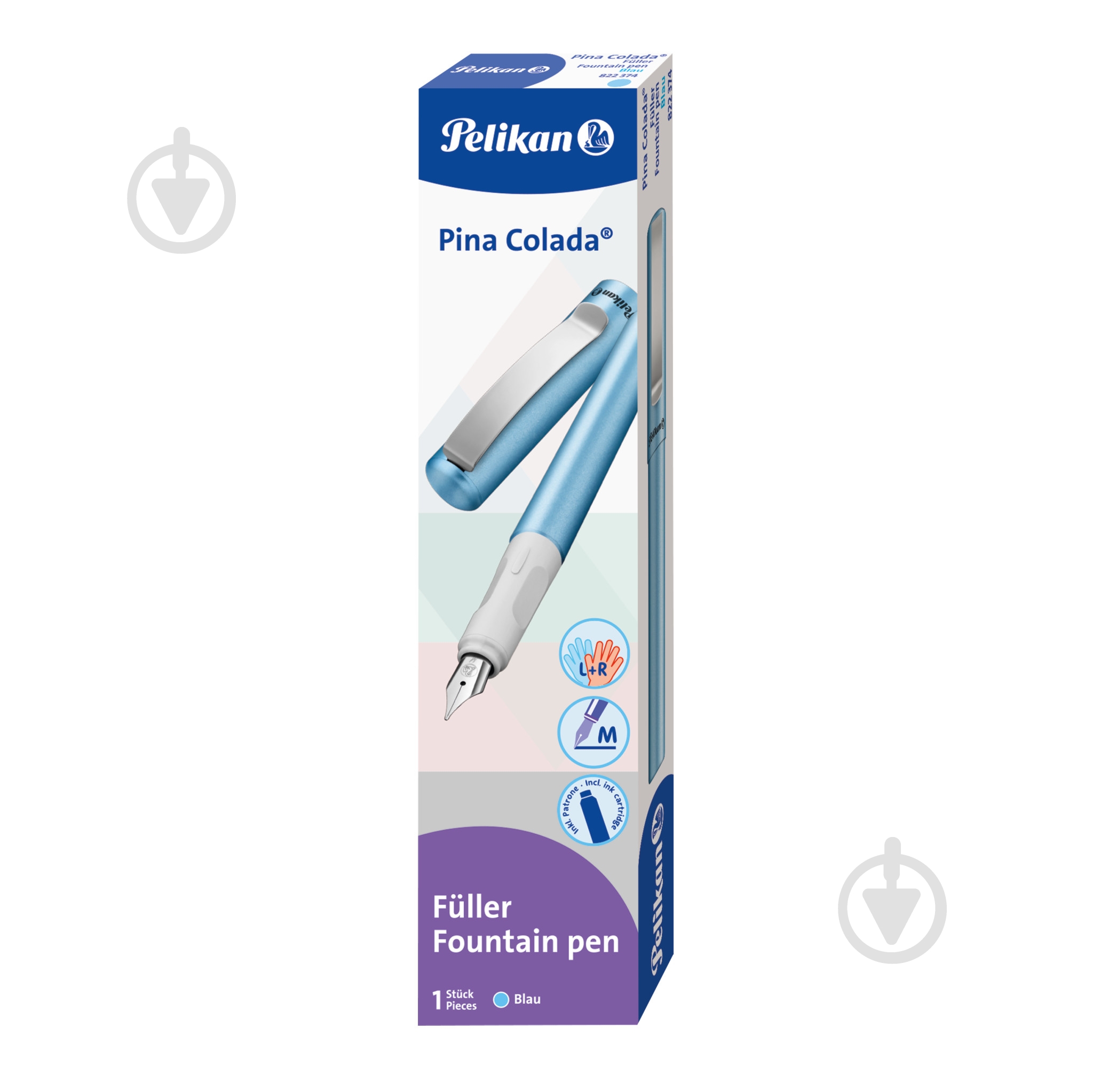 Ручка перьевая Pelikan Pina Colada Blue 822374 - фото 3 Ручка перьевая Pelikan Pina Colada Blue 822374 - фото 3