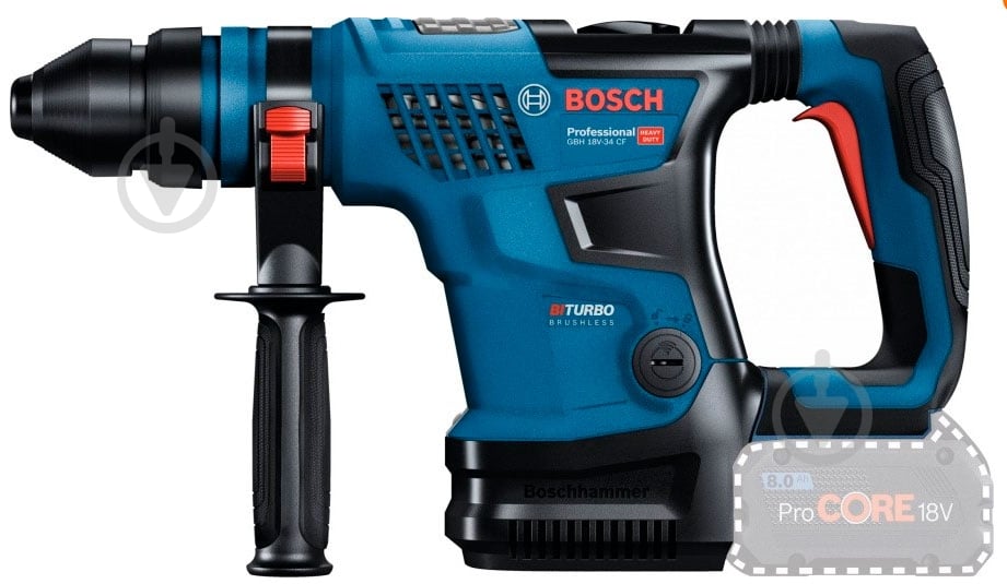 Перфоратор Bosch Professional GBH 18V-34 CF 0611914021 - фото 2 Перфоратор Bosch Professional GBH 18V-34 CF 0611914021 - фото 2