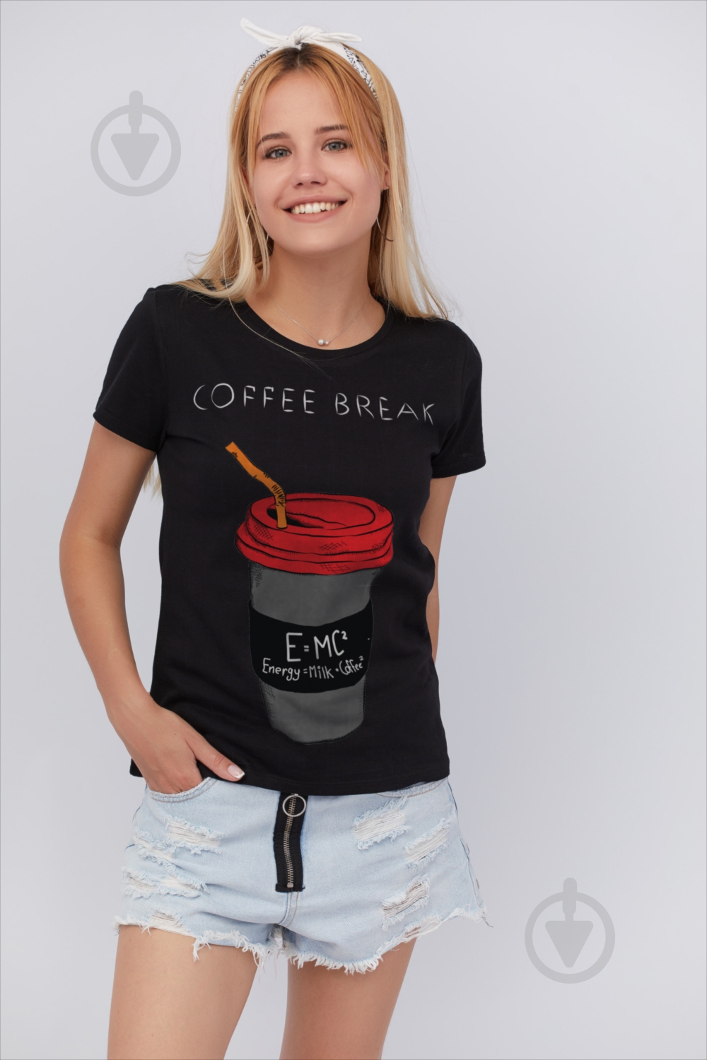 Футболка YAPPI Basic WB1034 р.L чорний - фото 1