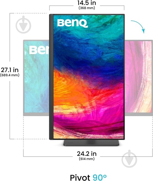 Монитор BenQ PD2706QN Grey 27" (9H.LNDLA.TBE) - фото 13
