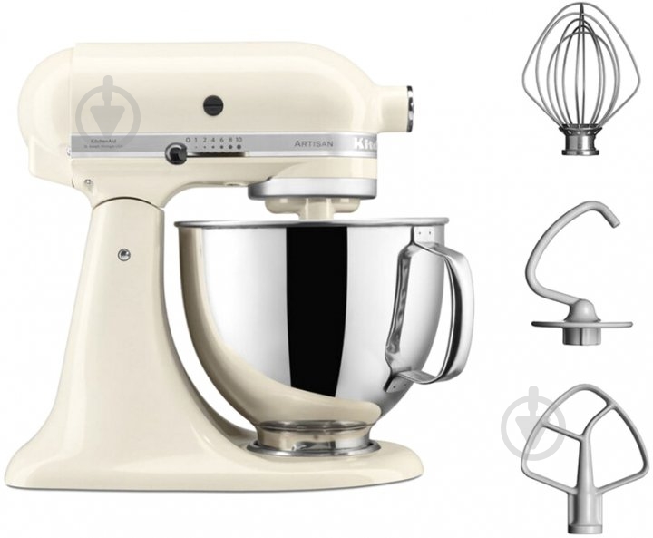 Кухонна машина KitchenAid Artisan 4,8 л 5KSM125EAC з відкидним блоком кремовий - фото 2