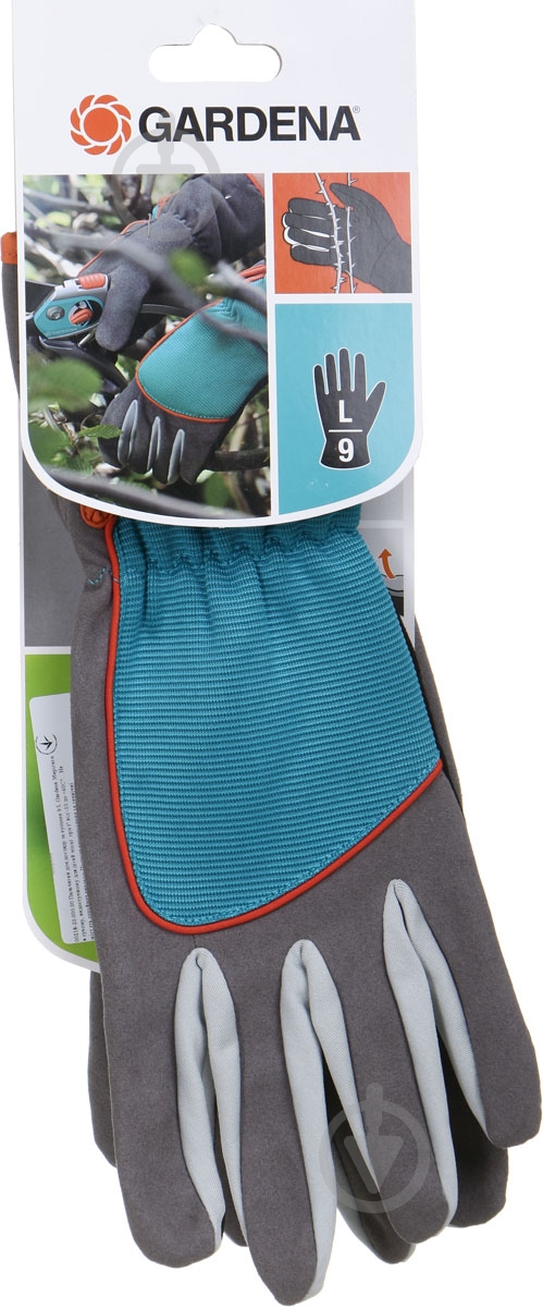 Рукавички Gardena для догляду за кущами з покриттям мікрофібра L (9) 00218-20,000,00 - фото 4