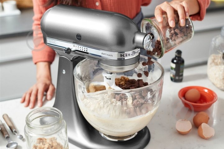 Кухонна машина KitchenAid Artisan 4,8 л 5KSM125ECU з відкидним блоком сріблястий - фото 5