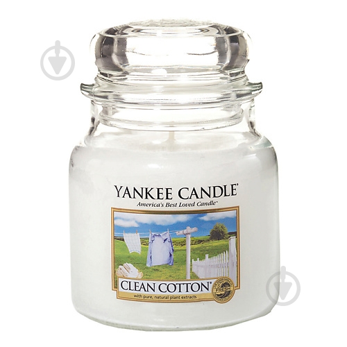 Свічка ароматична Yankee Candle Clean Cotton 411 г - фото 1