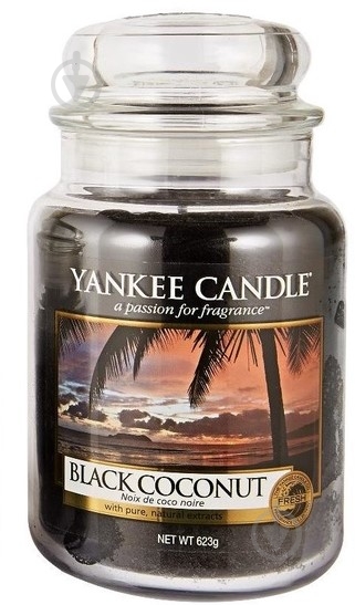 Свеча ароматическая Yankee Candle Black Coconut 623 г - фото 1