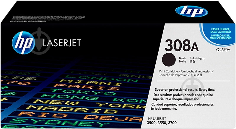 Картридж HP 308A Q2670A black - фото 1