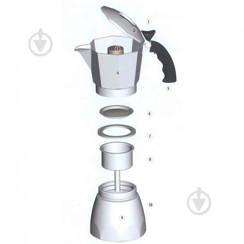 Лійка для кавоварок Bialetti 120 мл 0800501 - фото 2 Лійка для кавоварок Bialetti 120 мл 0800501 - фото 2