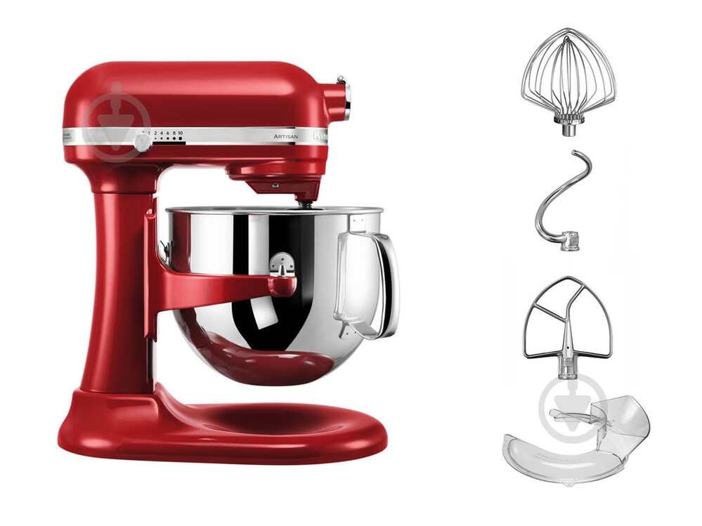 Кухонна машина KitchenAid Artisan 5KSM7580XEER з підйомною чашею червоний - фото 10