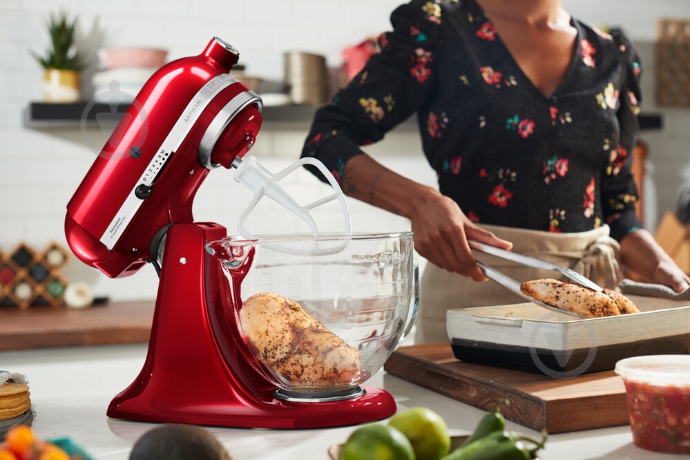 Кухонна машина KitchenAid Artisan 4,8 л 5KSM185PSECA з відкидним блоком карамельне яблуко - фото 18