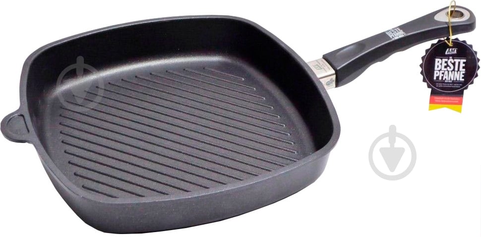 Сковорода-гриль AMT Gastroguss Square Pan Induction 28x28x5 см I-E285G-E-Z2 - фото 1 Сковорода-гриль AMT Gastroguss Square Pan Induction 28x28x5 см I-E285G-E-Z2 - фото 1