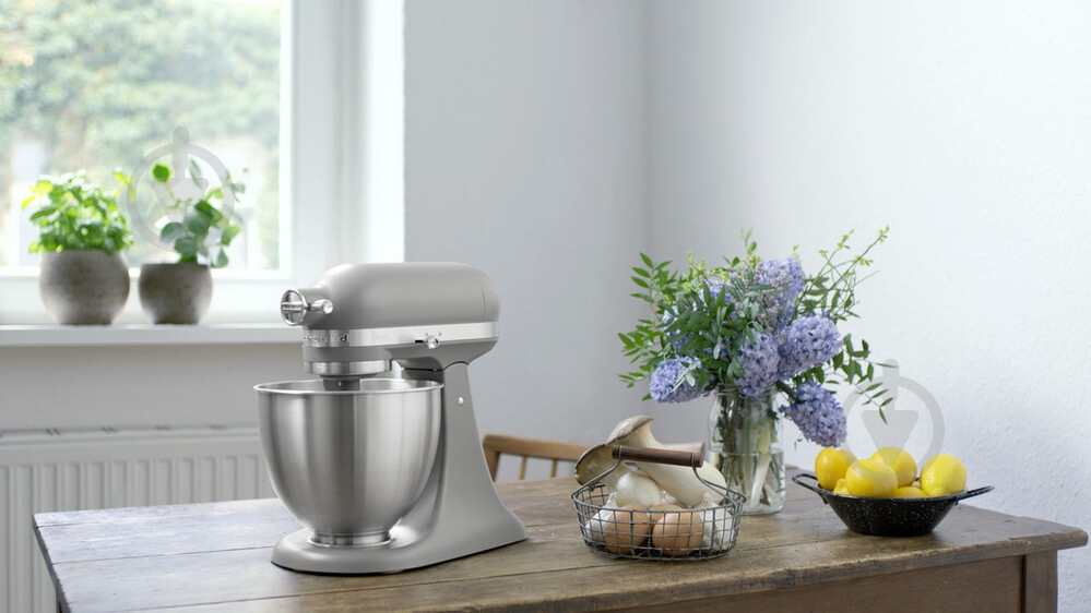 Кухонна машина KitchenAid Artisan Mini 5KSM3311XEFG з відкидним блоком матовий сірий - фото 10