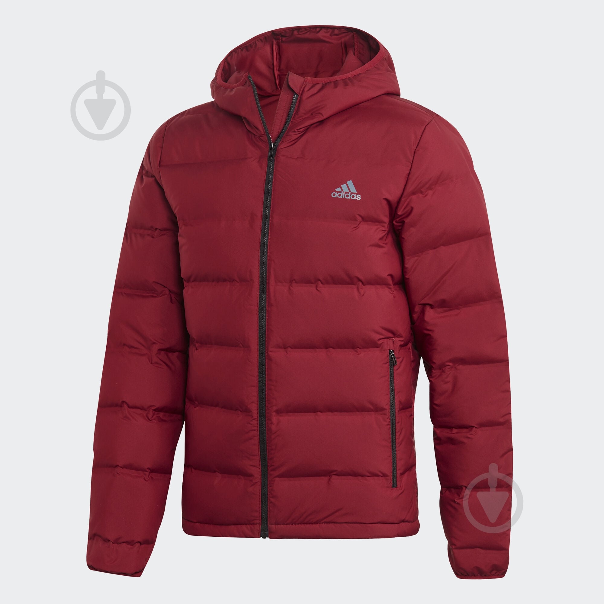 Пуховик мужской демисезонный Adidas Helionic Ho Jkt DZ1426 р.M бордовый - фото 1 Пуховик мужской демисезонный Adidas Helionic Ho Jkt DZ1426 р.M бордовый - фото 1