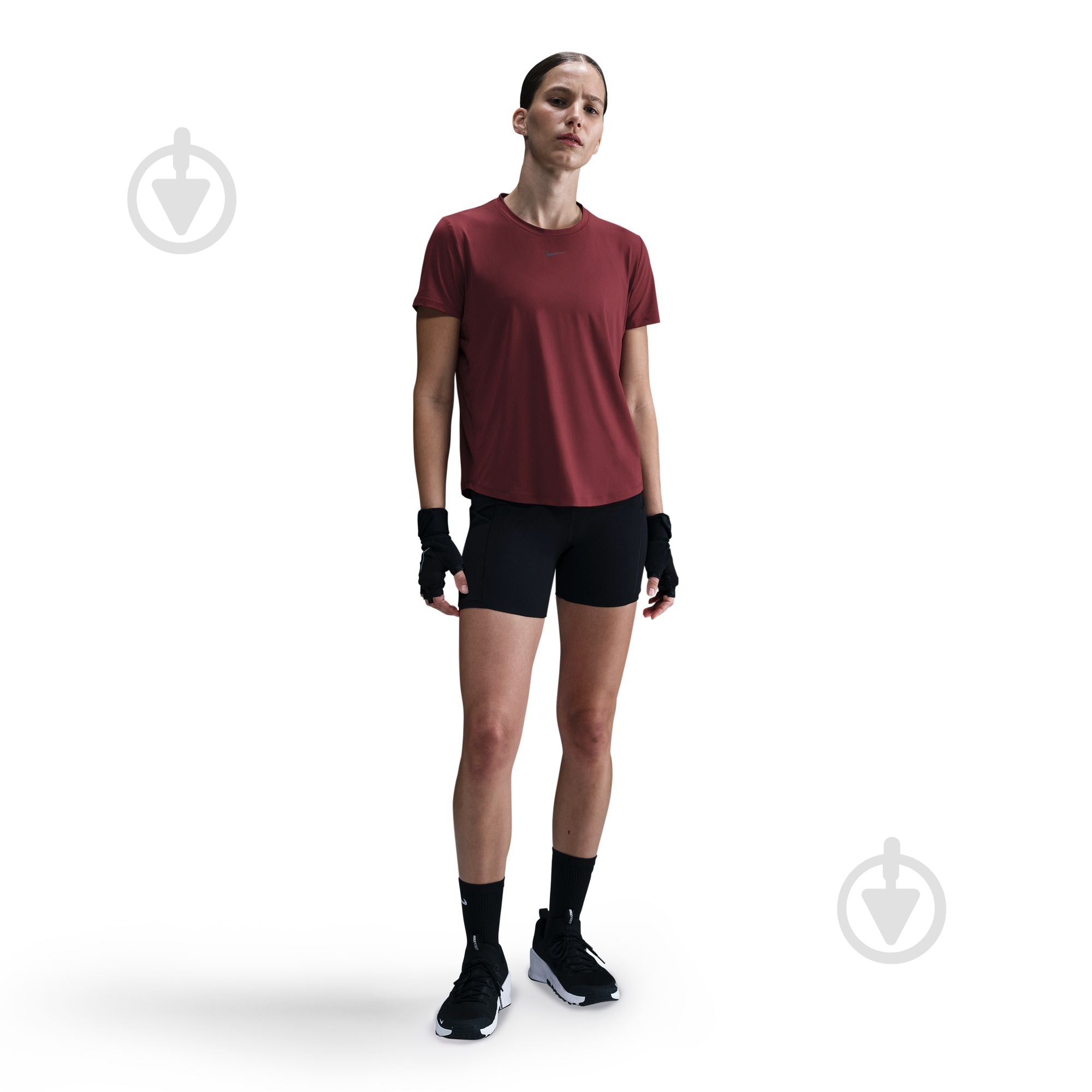Футболка Nike W NK ONE CLASSIC DF SS TOP FN2798-619 р.S бордовий - фото 2 Футболка Nike W NK ONE CLASSIC DF SS TOP FN2798-619 р.S бордовий - фото 2
