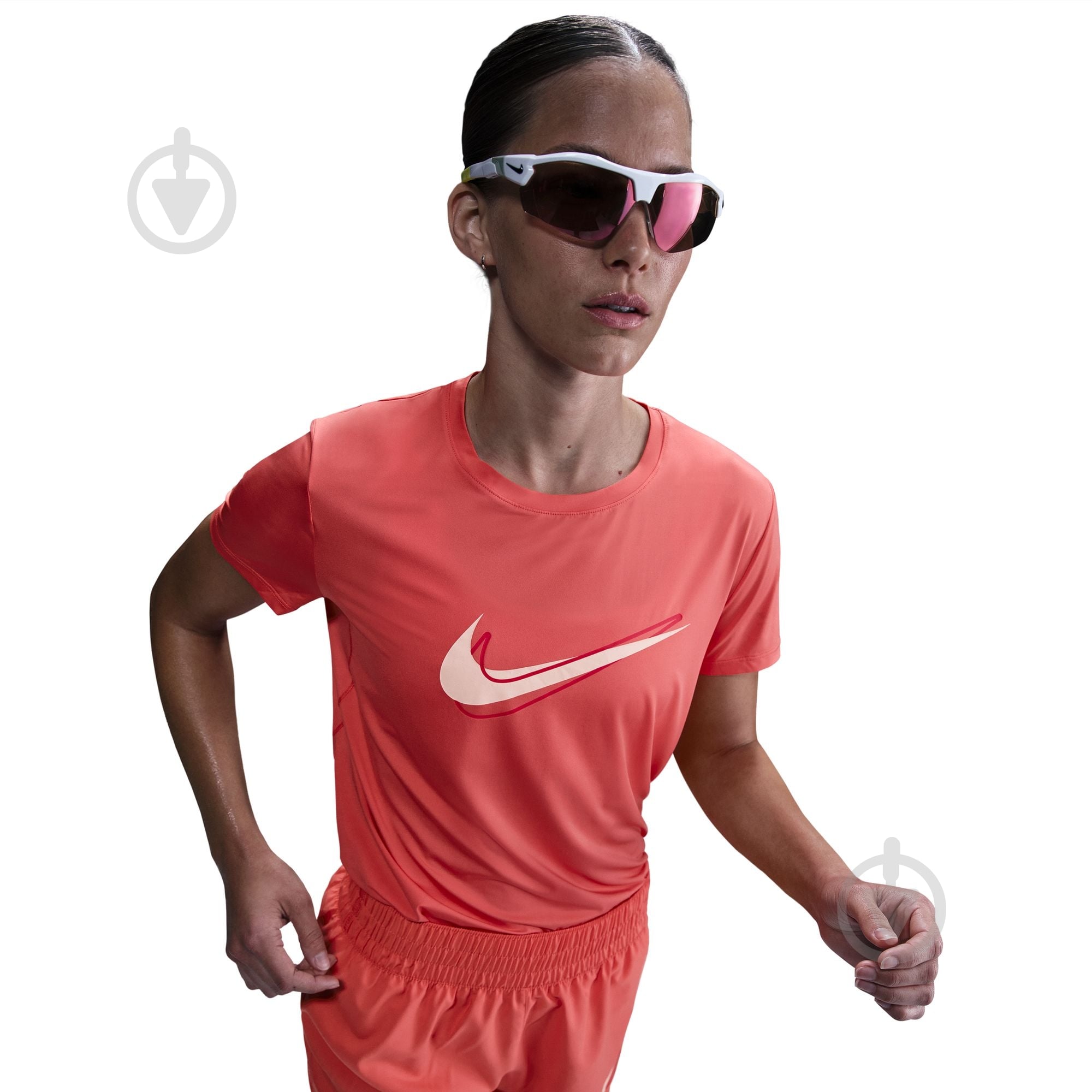 Футболка Nike W NK ONE SWSH HBR DF SS TOP HJ2204-814 р.S помаранчевий - фото 4