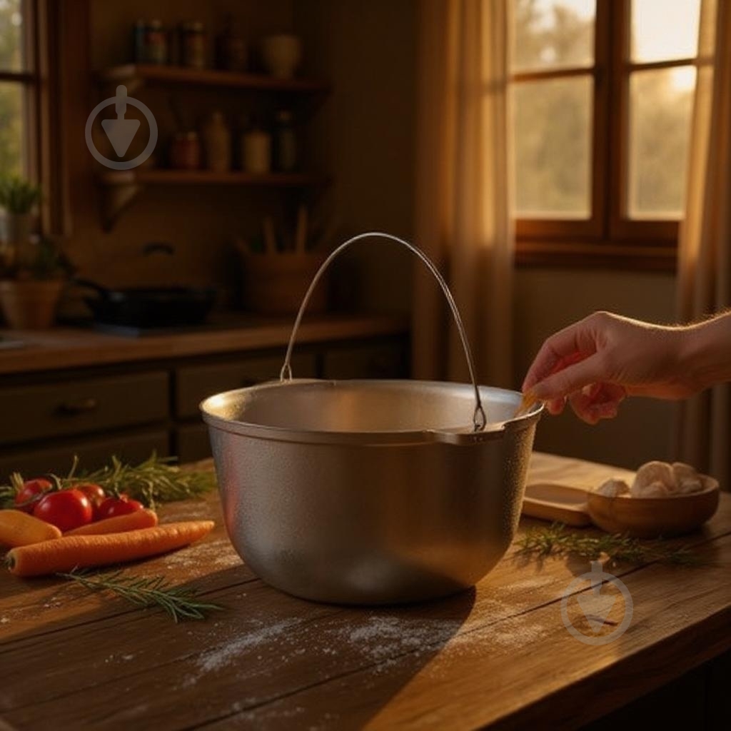 Казан похідний Talko ø300 мм 200 мм 8 л з кришкою - фото 8