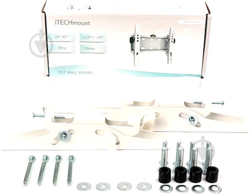 Кріплення для телевізора ITECHmount PLB-6 похилі 17"-37" білий - фото 3