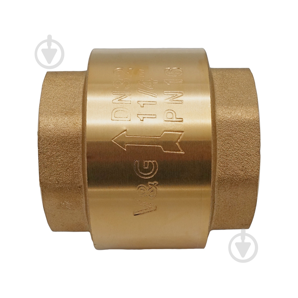 Клапан обратный V&G VALOGIN 1 1/4" с латунным штоком VG-401104 - фото 4
