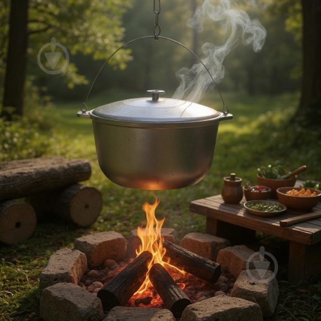 Казан походный Talko ø320 мм 230 мм 10 л с крышкой - фото 8 Казан походный Talko ø320 мм 230 мм 10 л с крышкой - фото 8