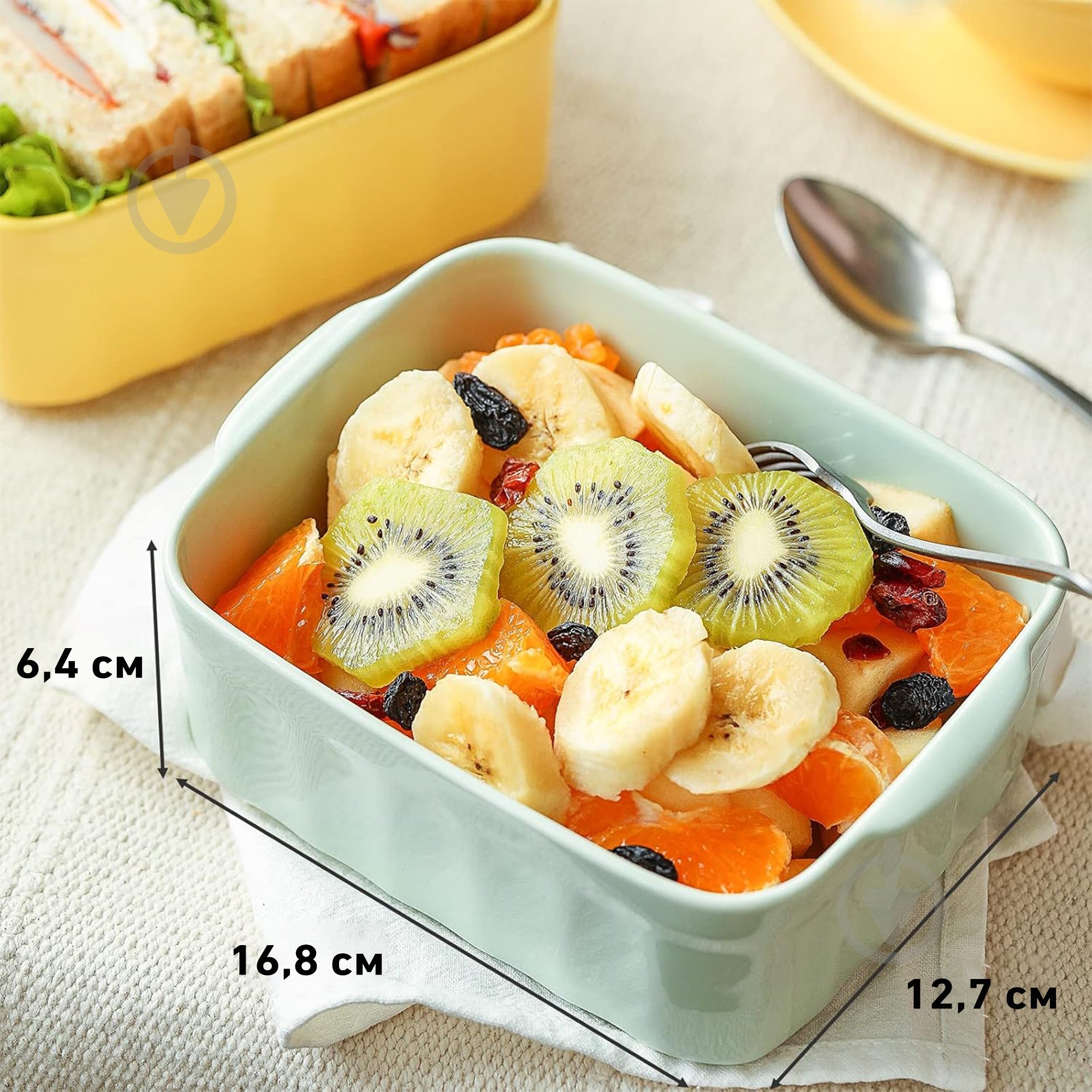 Ланч-бокс BUYDEEM керамический 810 мл Cozy Greenish (CT1006-CG) - фото 7