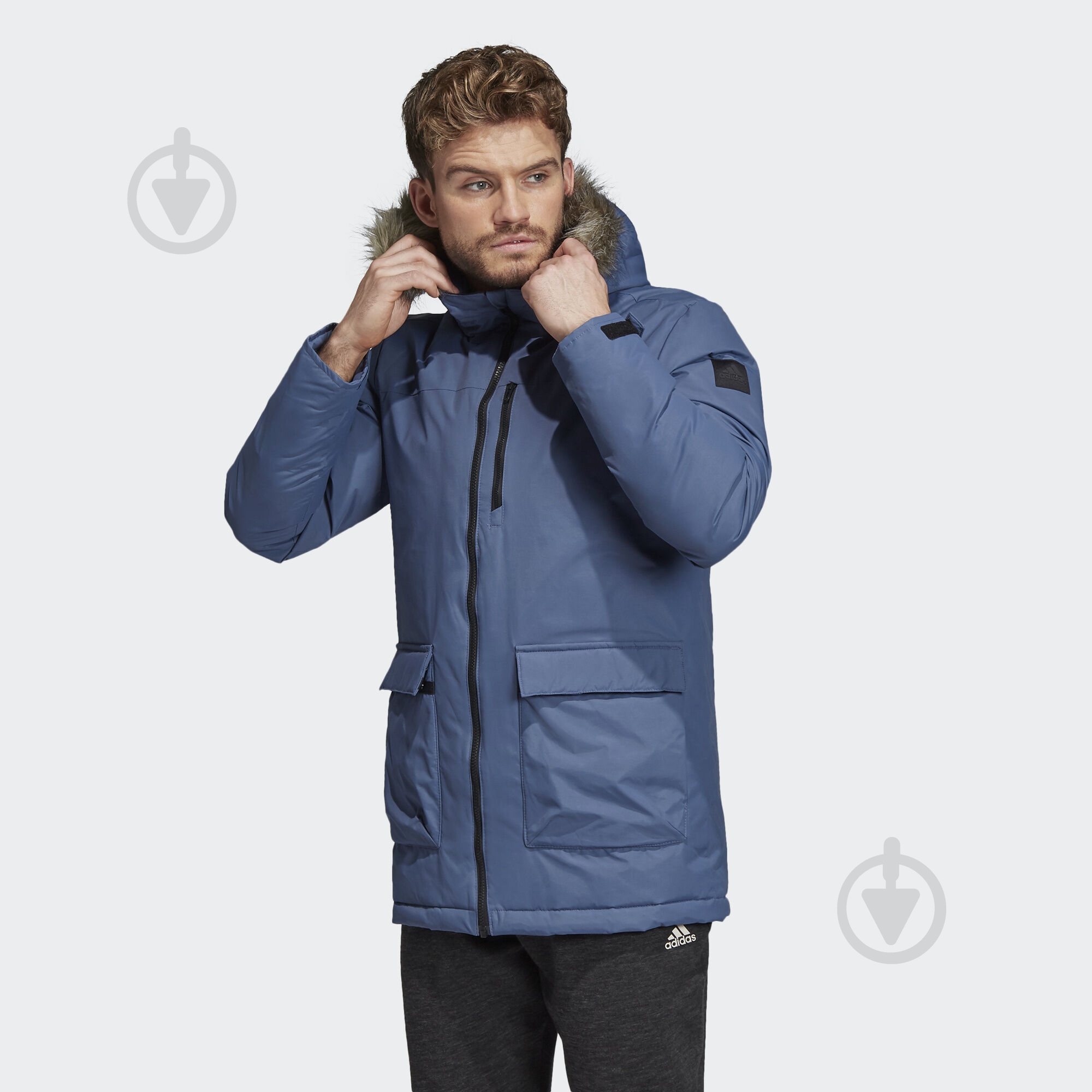 Куртка-парка Adidas XPLORIC Parka DZ1430 р.S синяя - фото 3