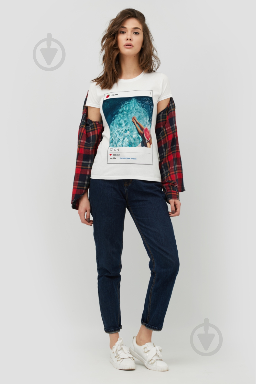 Футболка YAPPI Basic WW1036 р.S белый - фото 2