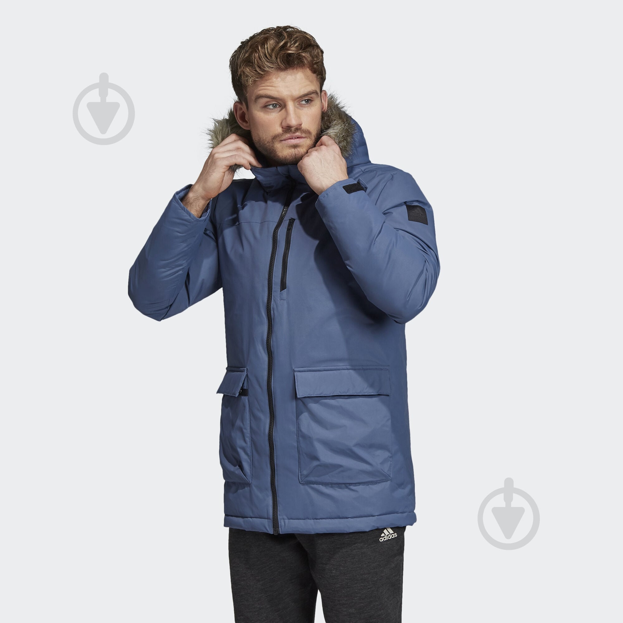 Куртка-парка Adidas XPLORIC Parka DZ1430 р.M синяя - фото 3
