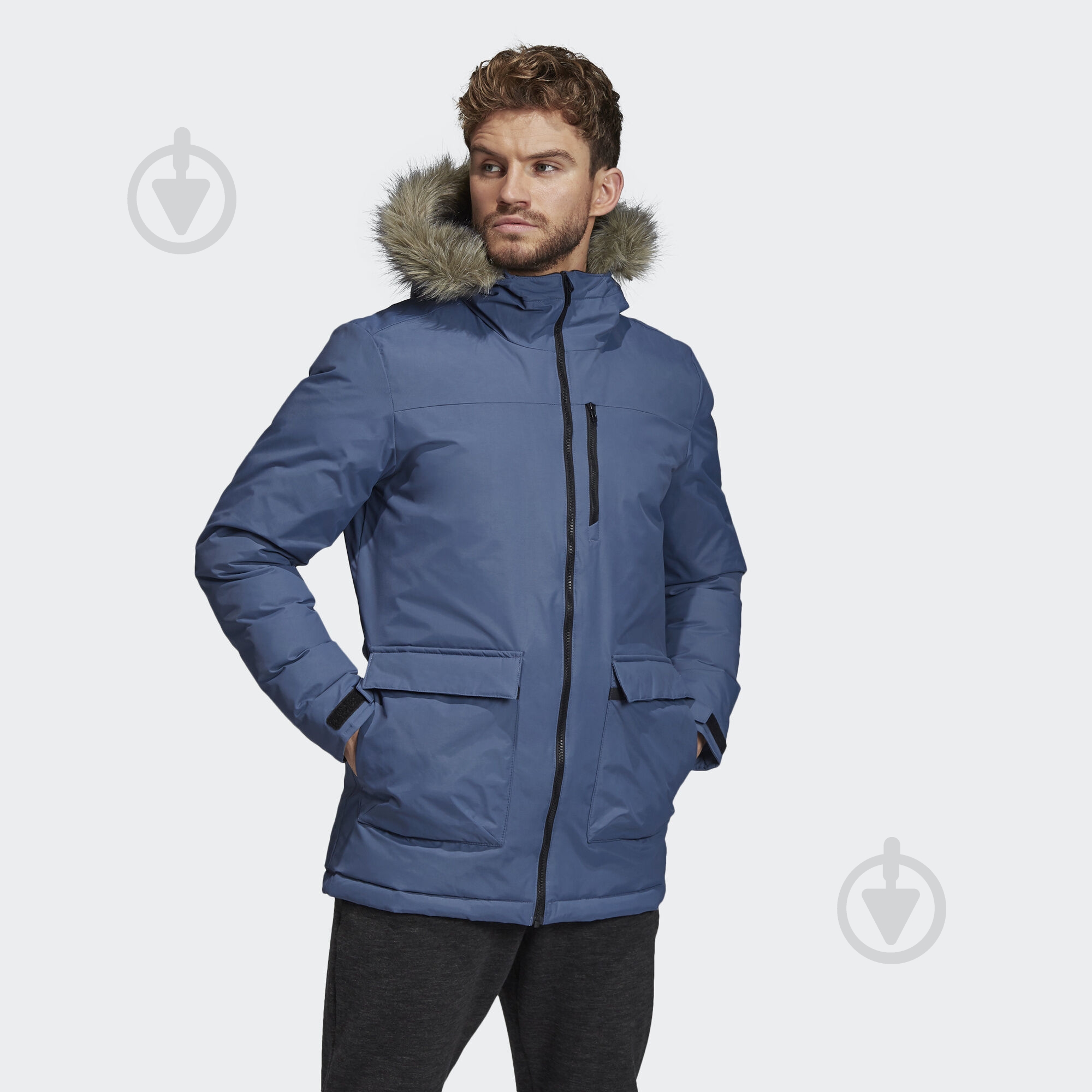 Куртка-парка Adidas XPLORIC Parka DZ1430 р.M синяя - фото 4
