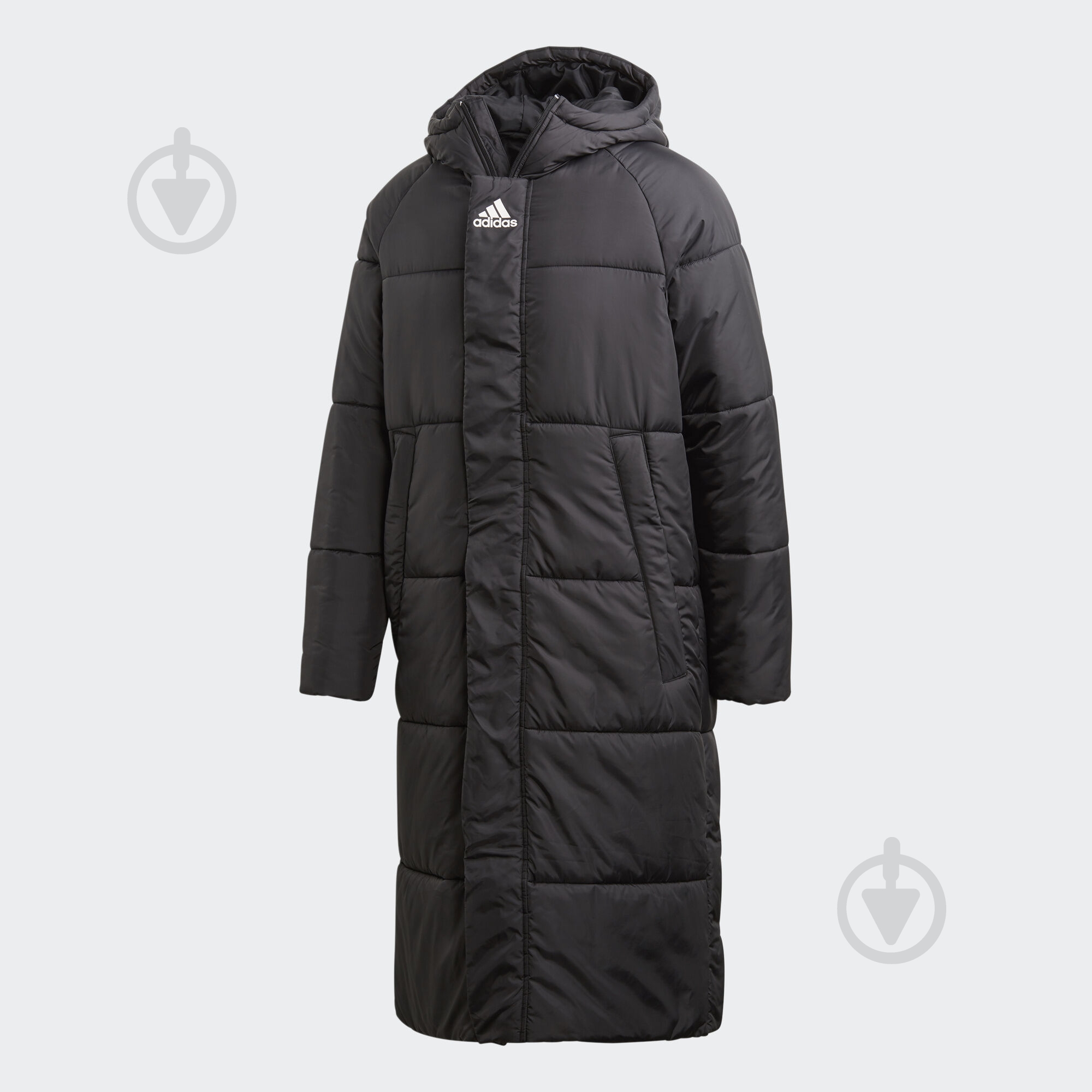 Куртка Adidas BIG BAFFLE LONG DZ1436 р.S черное - фото 1