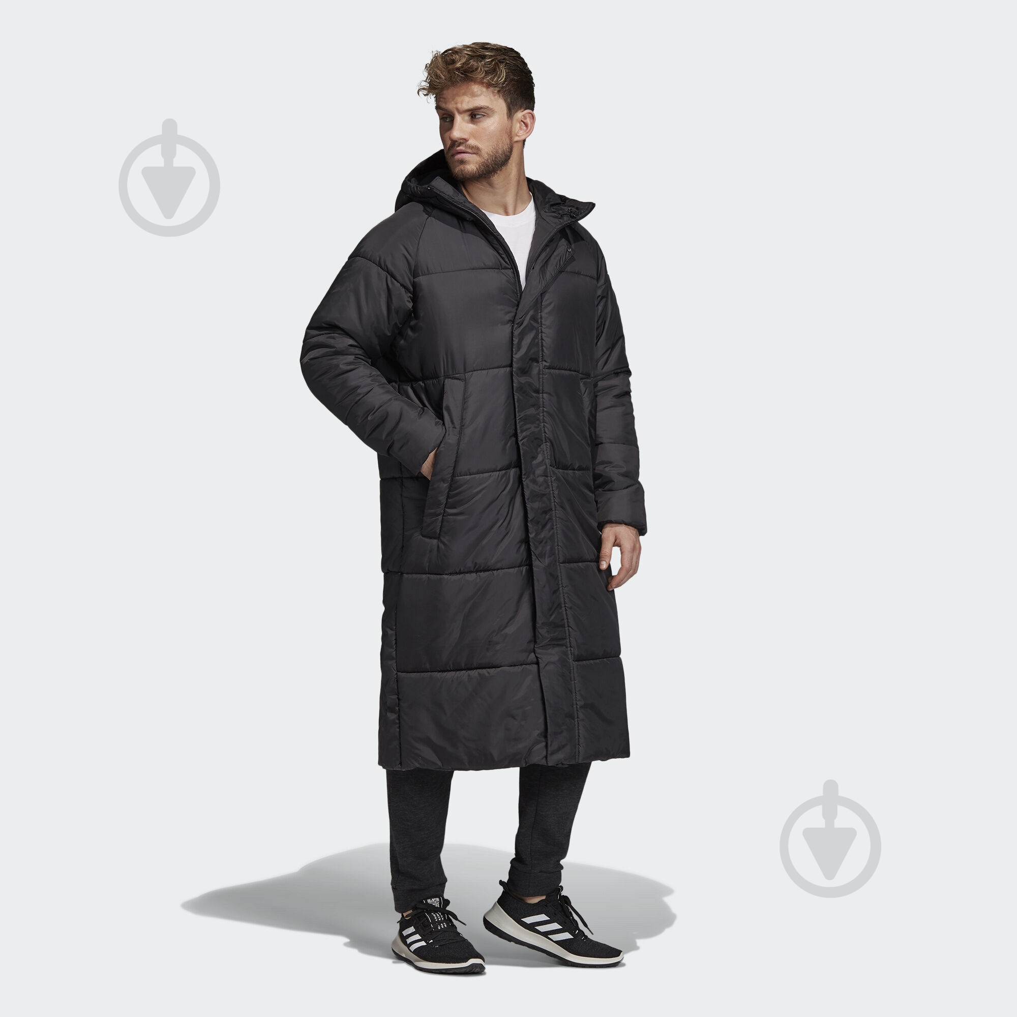 Куртка Adidas BIG BAFFLE LONG DZ1436 р.S черное - фото 4