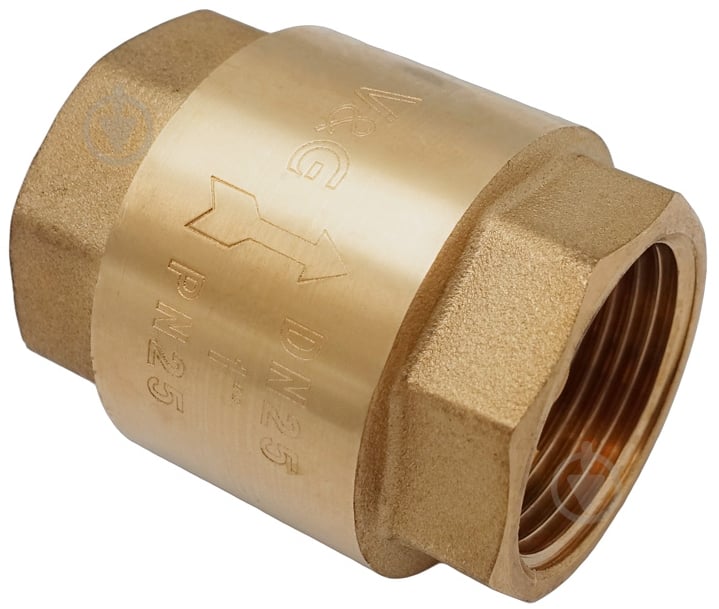 Клапан обратный V&G VALOGIN 1" с латунным штоком VG-401103 - фото 1