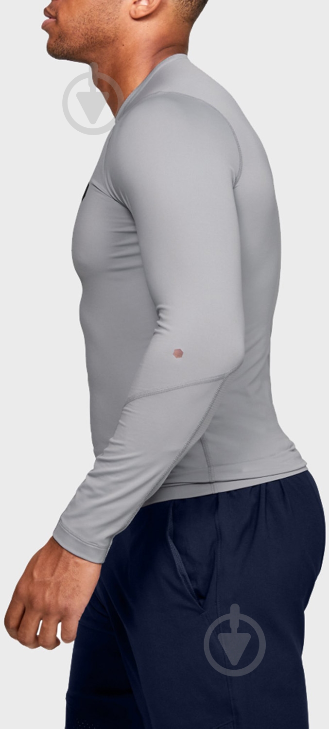 Лонгслив Under Armour HG Rush Compression 1353447-011 р.S серый - фото 5 Лонгслив Under Armour HG Rush Compression 1353447-011 р.S серый - фото 5