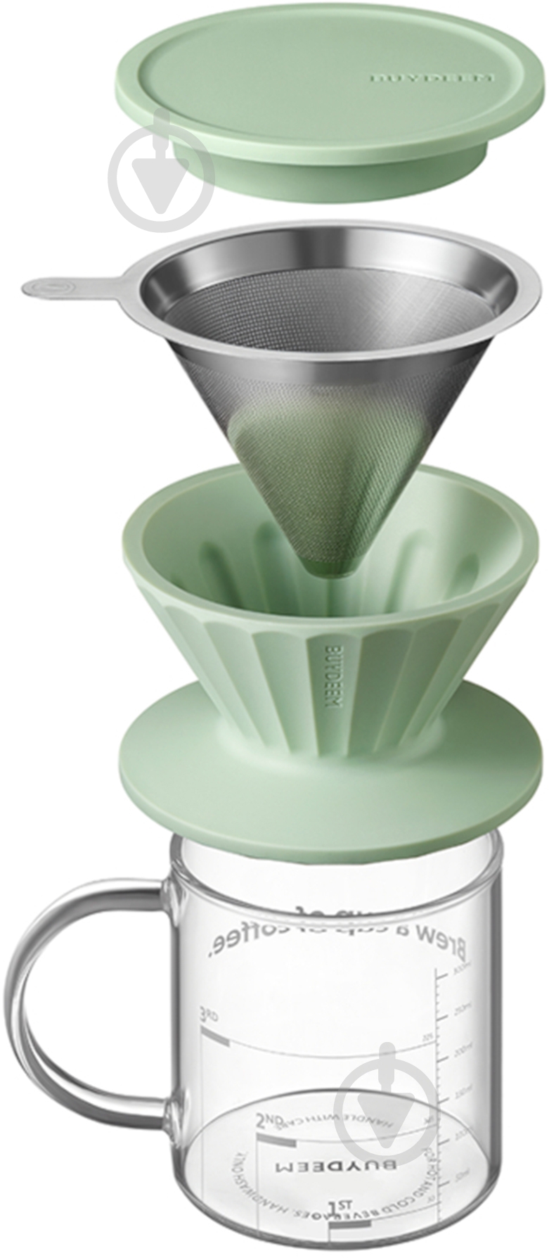 Чайник заварочный BUYDEEM 350 мл зеленый CD1024-CG - фото 2 Чайник заварочный BUYDEEM 350 мл зеленый CD1024-CG - фото 2