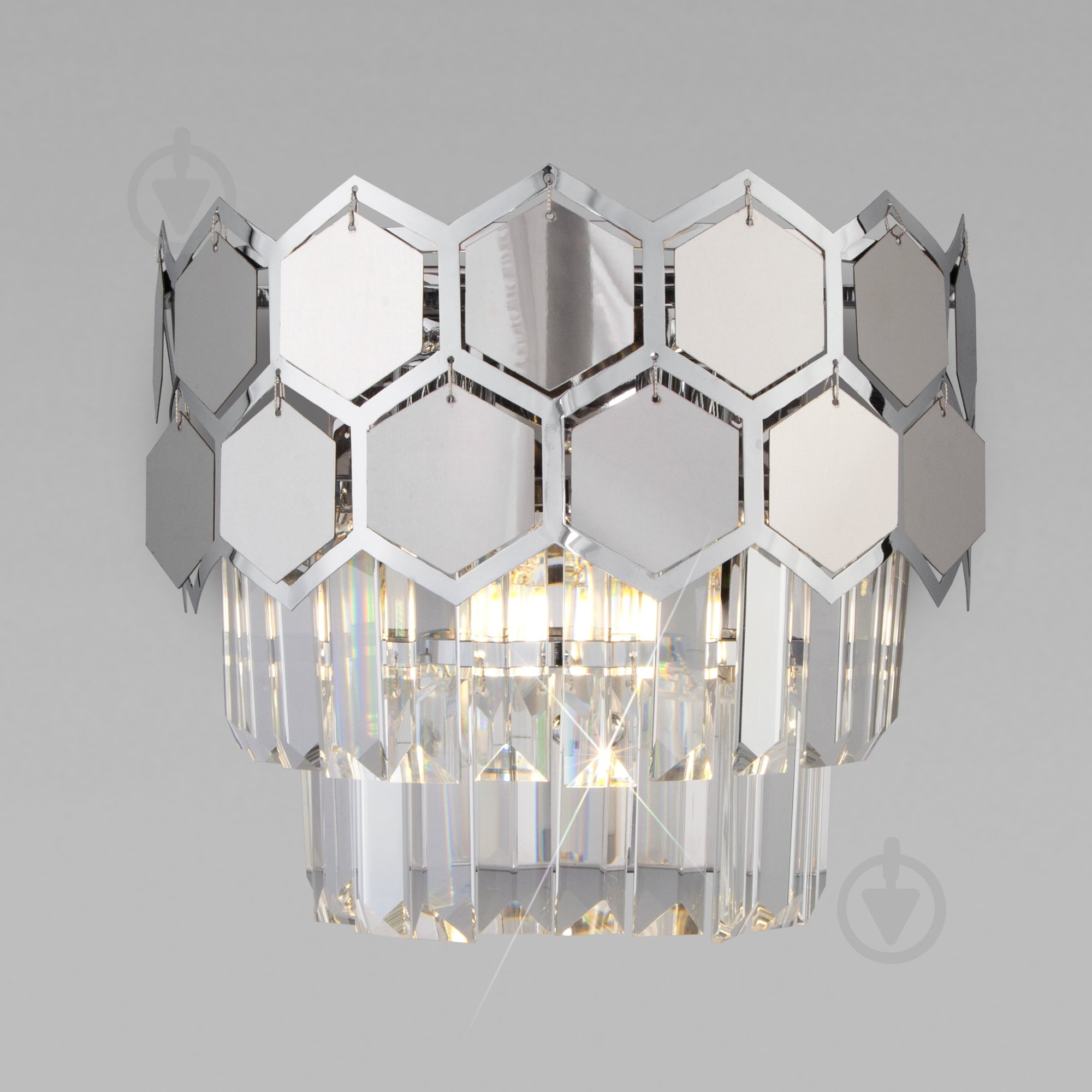 ВИТРИНА! Бра Strotskis Ariana 2x60 Вт E14 хром 10113/2 (хром) - фото 1