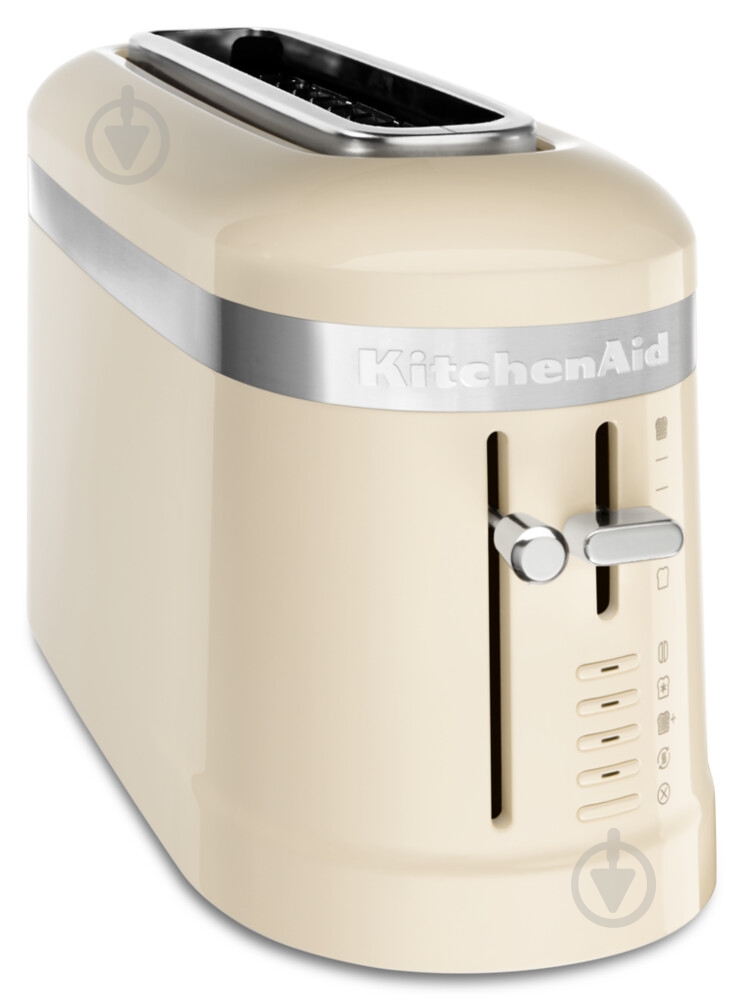 Тостер KitchenAid 5KMT3115EAC DESIGN на 2 тости 1 довгий кремовий слот - фото 1