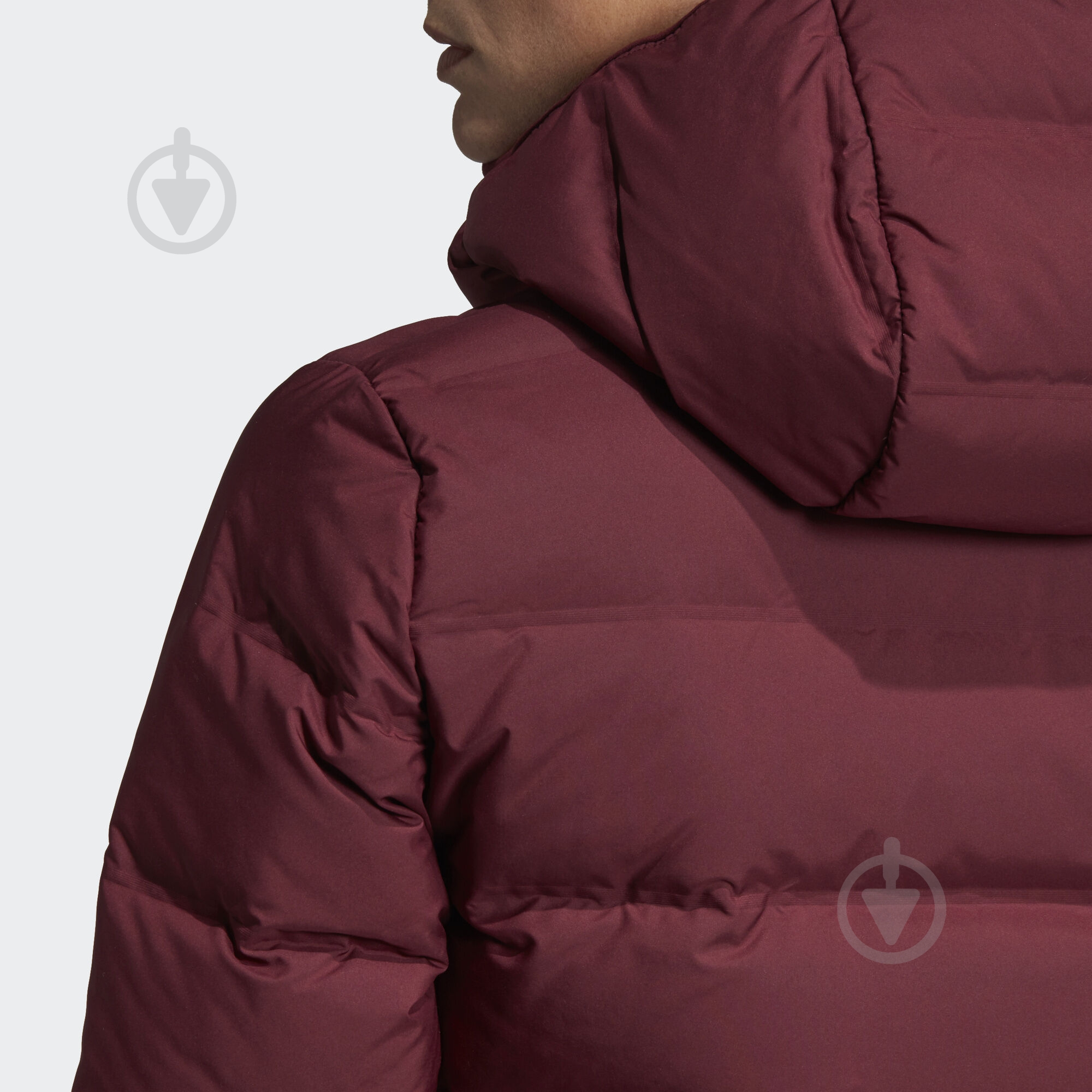Пуховик женские зимние Adidas W Helionic Ho J DZ1495 р.M бордовый - фото 7