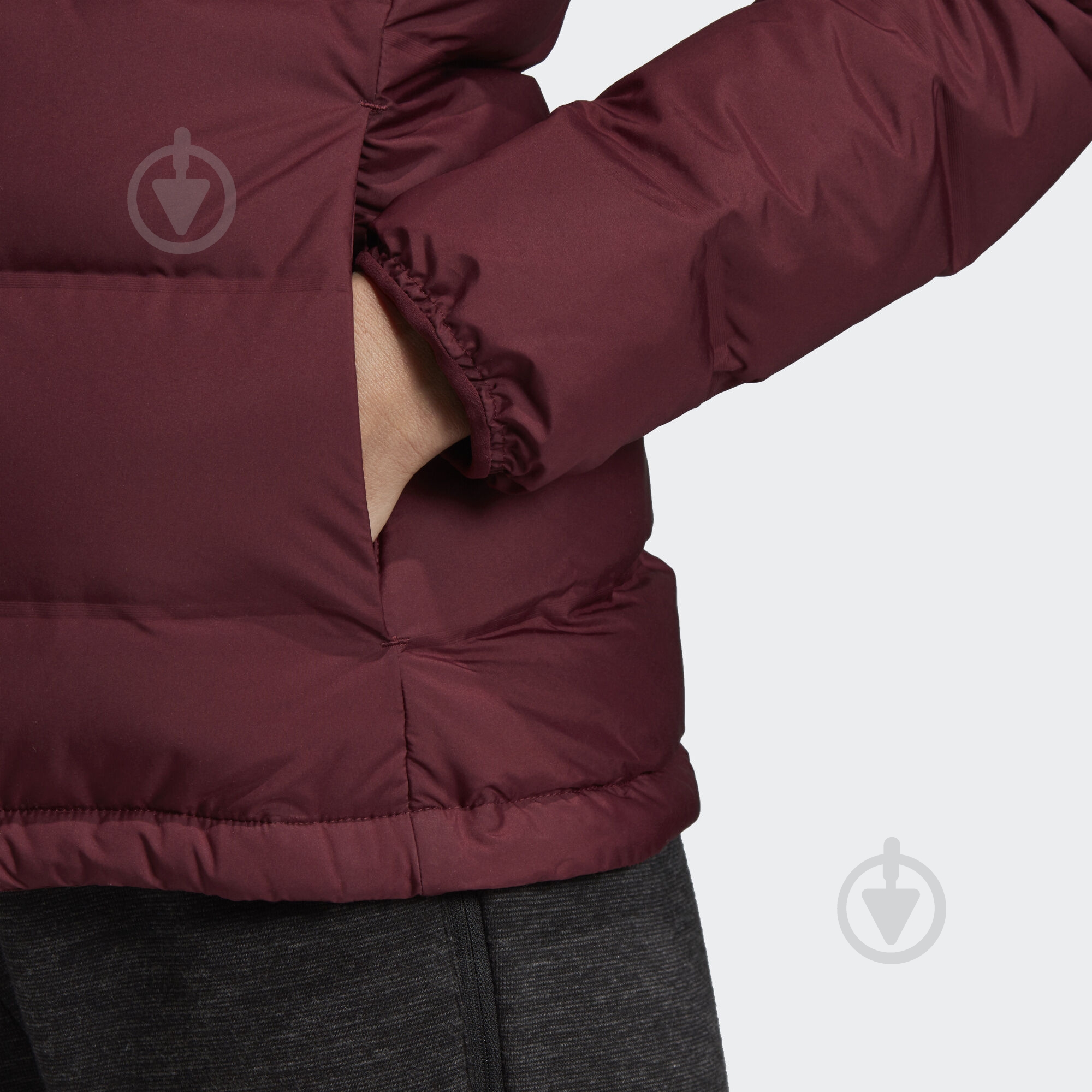 Пуховик женские зимние Adidas W Helionic Ho J DZ1495 р.M бордовый - фото 9