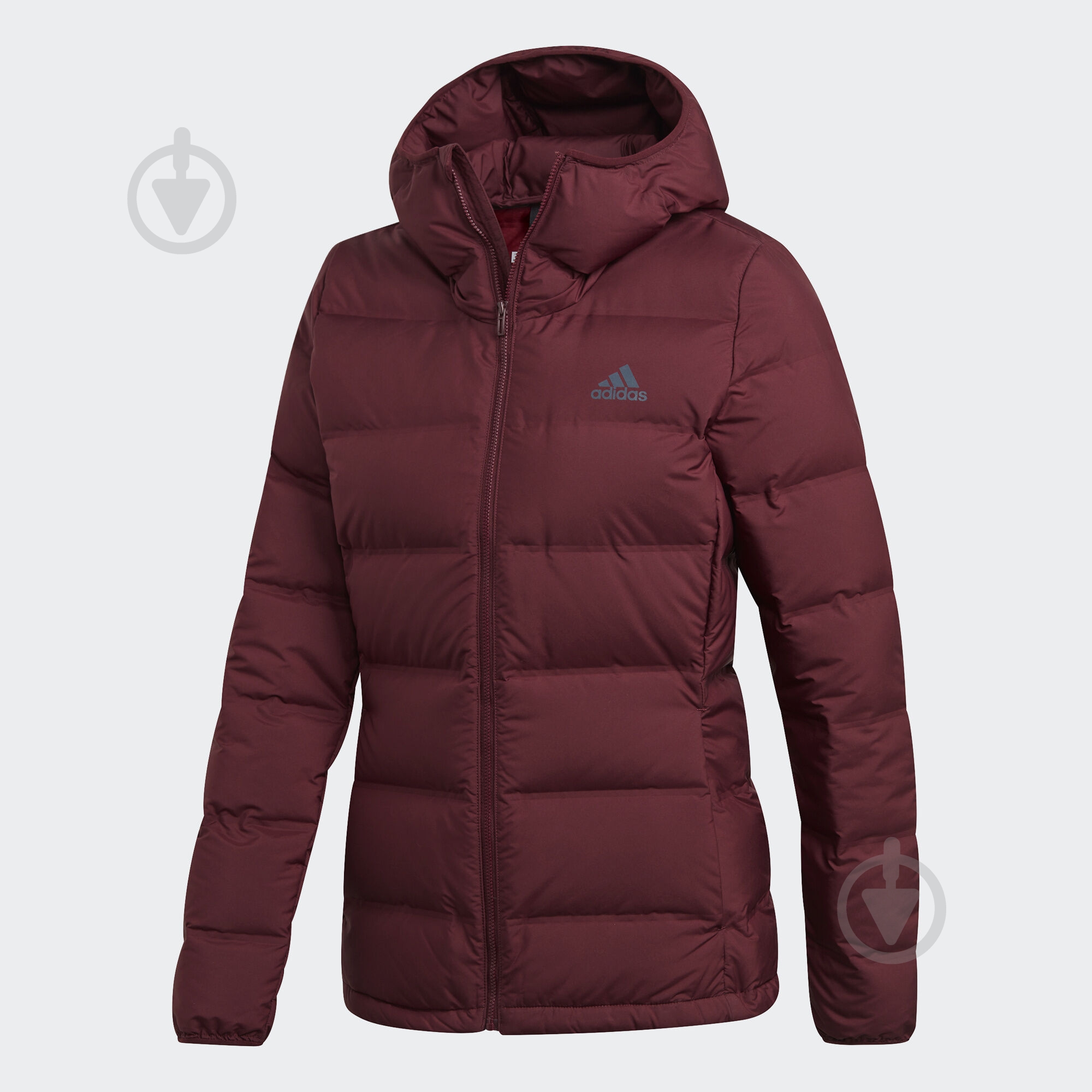 Пуховик женские зимние Adidas W Helionic Ho J DZ1495 р.M бордовый - фото 1