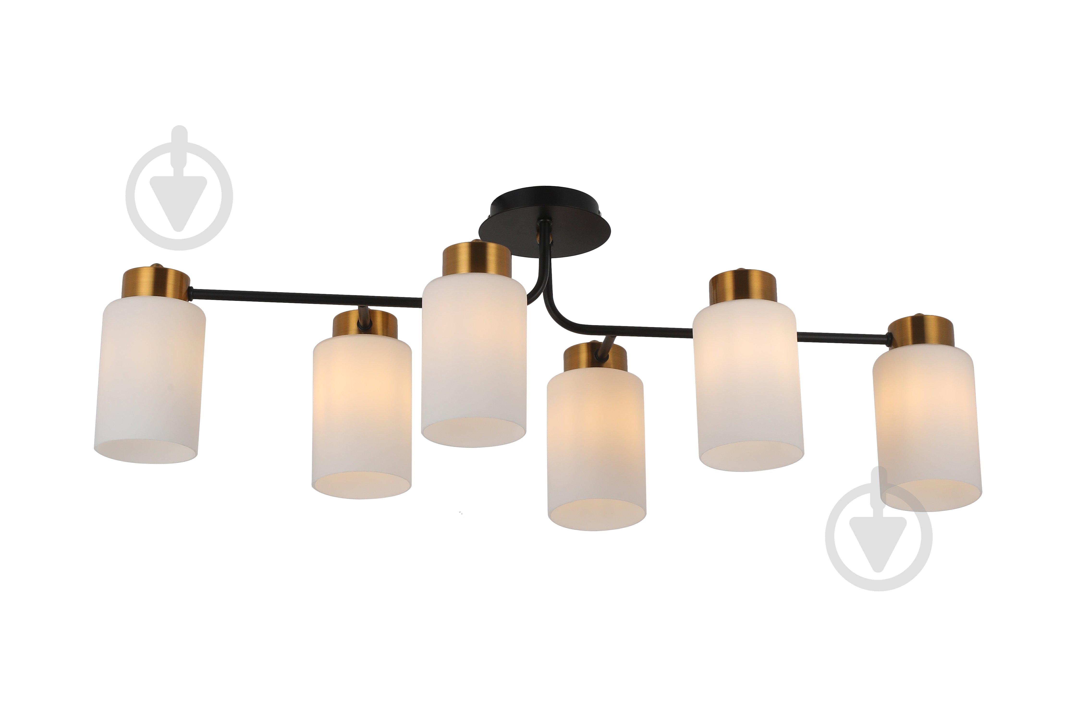 Люстра WunderLicht Chatelaine 60 Вт E27 бронза/білий OM8339-46 - фото 1 Люстра WunderLicht Chatelaine 60 Вт E27 бронза/білий OM8339-46 - фото 1