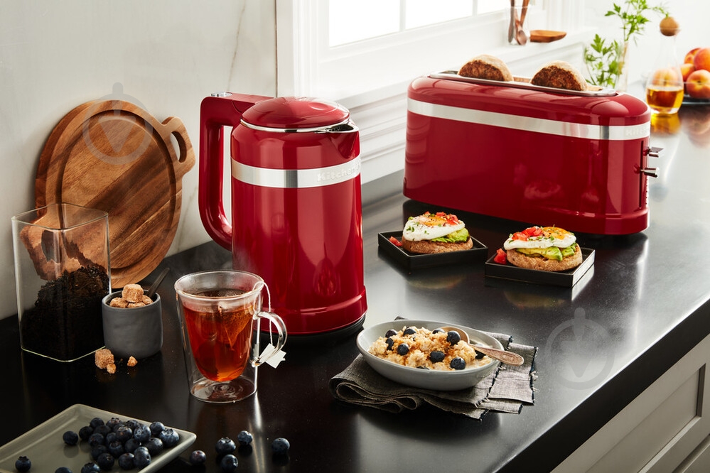 Тостер KitchenAid 5KMT3115EER DESIGN на 2 тости 1 довгий червоний слот - фото 4