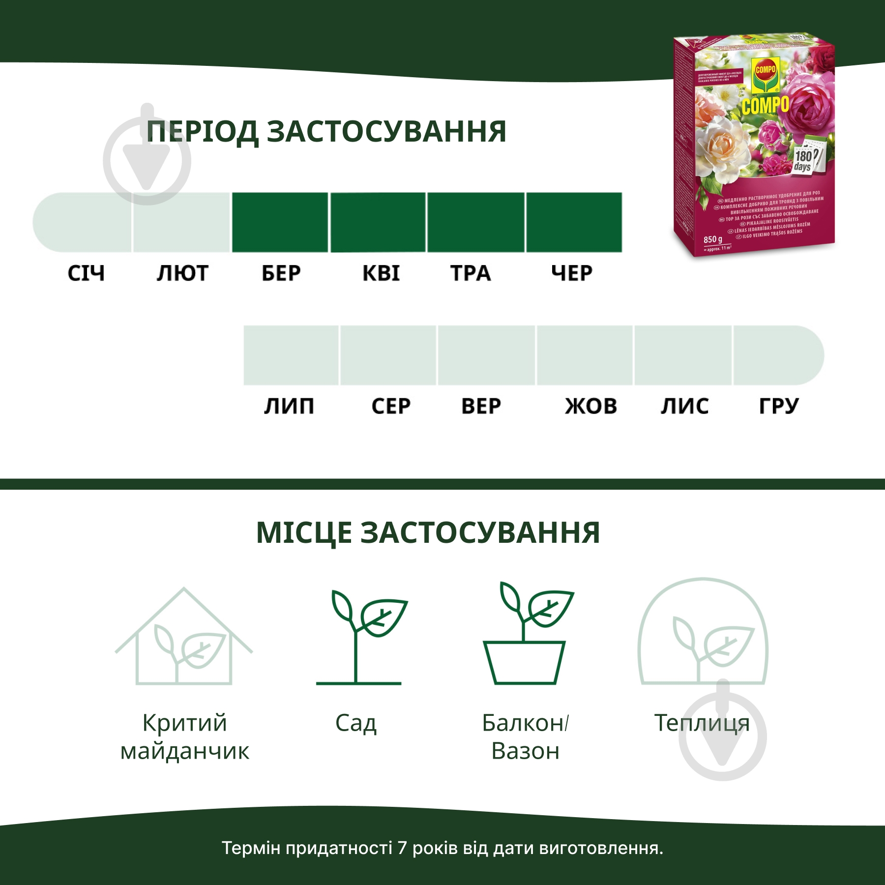 Удобрение для роз Compo 0,85 кг 1574 - фото 8