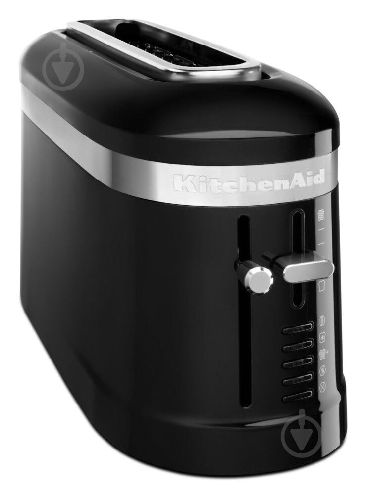 Тостер KitchenAid 5KMT3115EOB DESIGN на 2 тости 1 довгий слот чорний - фото 1