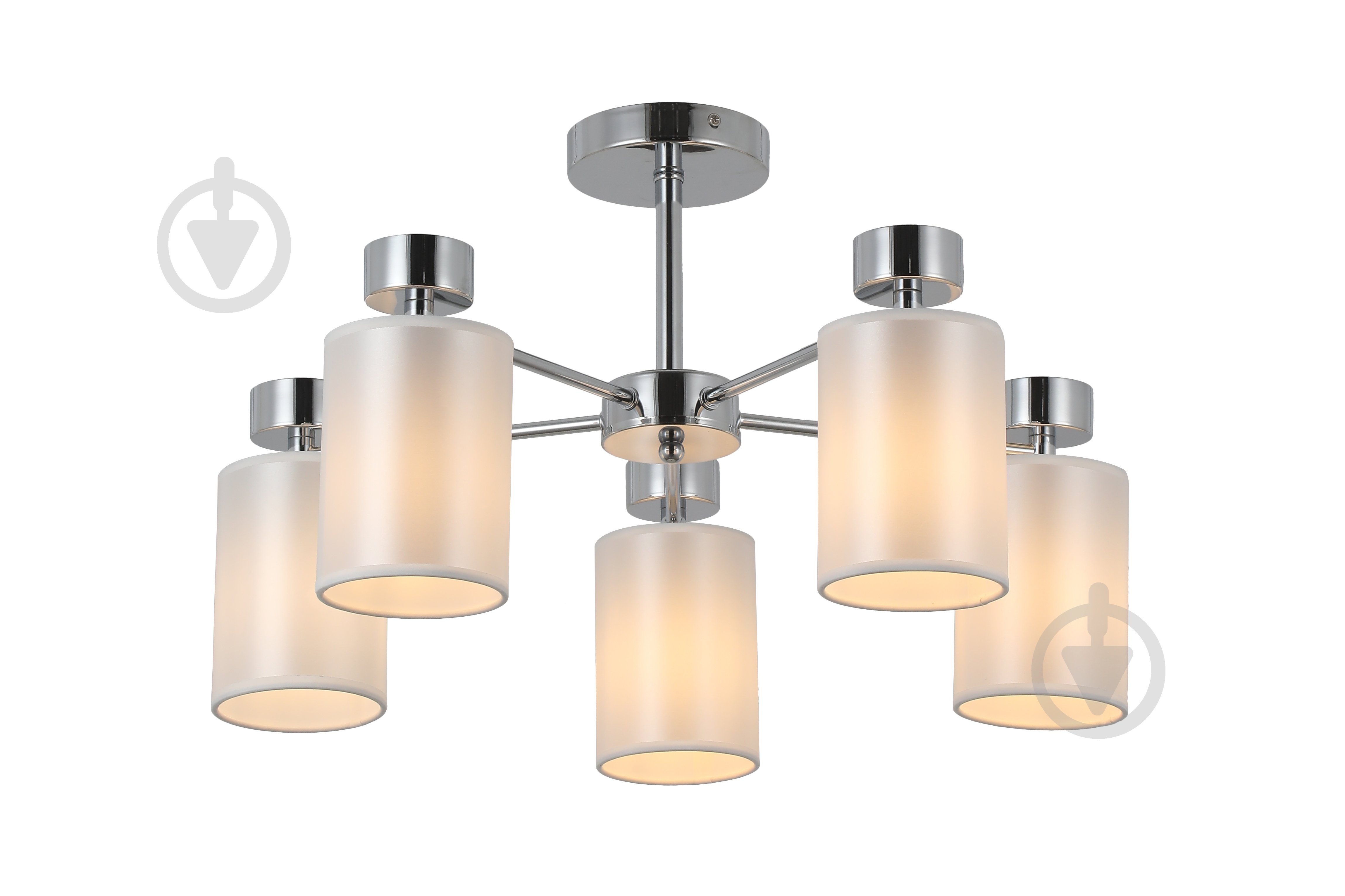 Люстра WunderLicht Suite 40 Вт E14 хром/білий OM8832-45 - фото 1 Люстра WunderLicht Suite 40 Вт E14 хром/білий OM8832-45 - фото 1