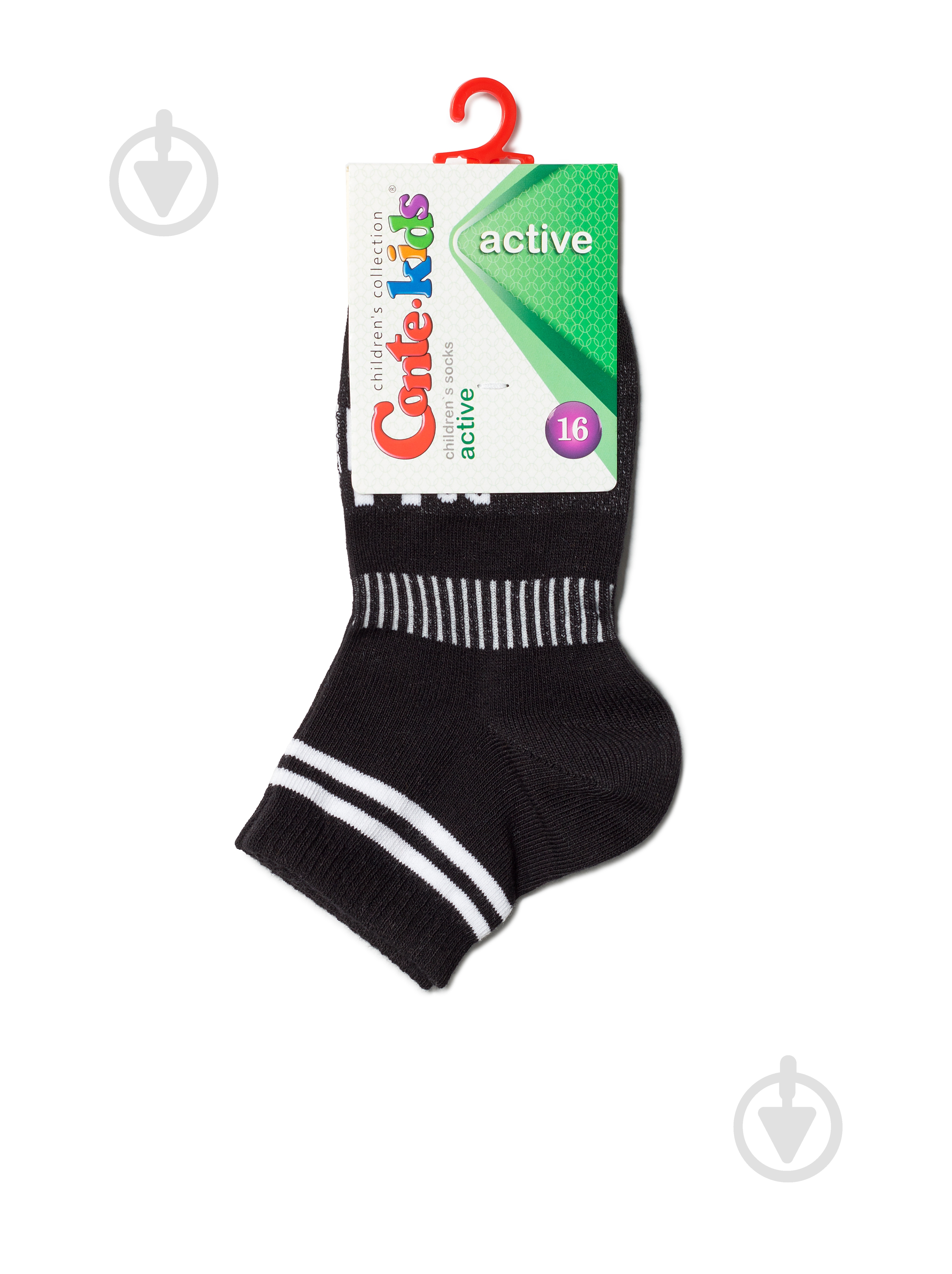 Шкарпетки дитячідля дівчатокдля хлопчиків Conte-Kids Active (короткі) 13С-34СП 506 р.16 чорний - фото 2